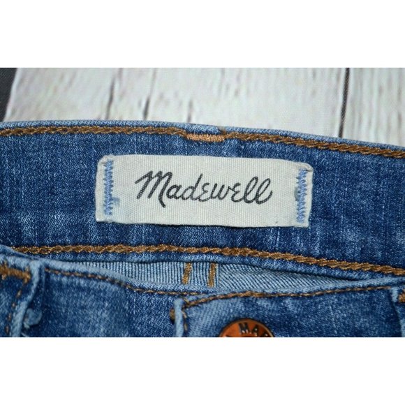 MADEWELL Women's 10"‎ High Rise Drop Step Hem Skinny Jeans SIZE 24 - Picture 7 of 8